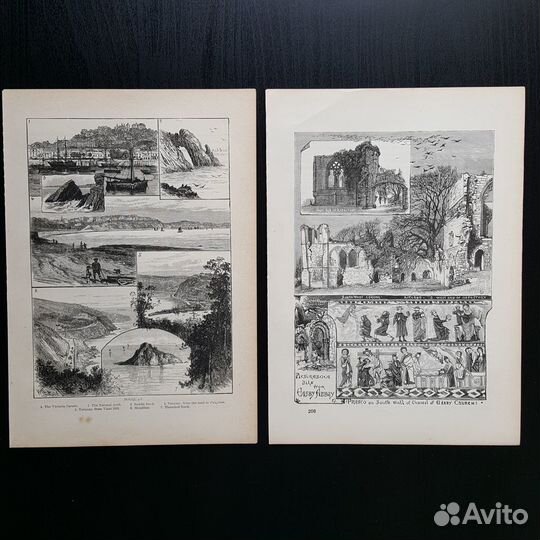 Старинные иллюстрации XIX века Англия