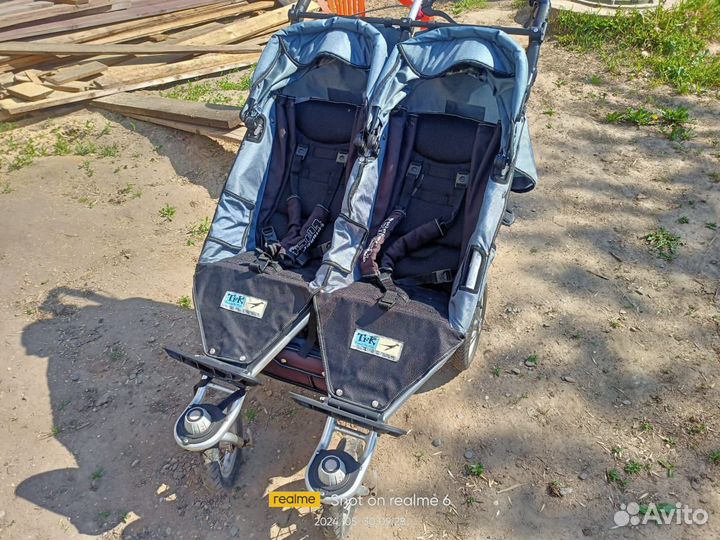 Коляска для двойни tfk 2в1