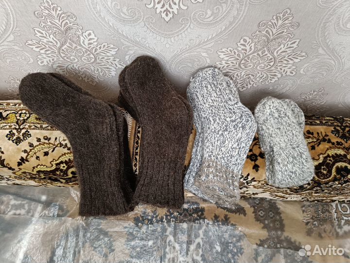 Шерстяные носки ручной работы