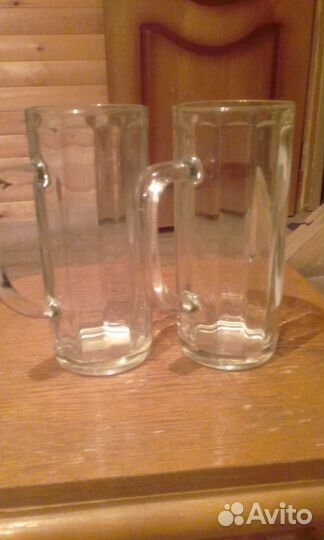 Стаканы из толстого стекла для напитков