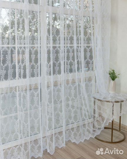 Тюль Лилиан Белый