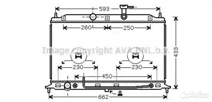 Радиатор охлаждения Киа Рио 2005