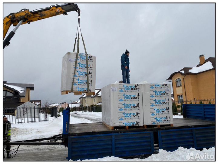 Газосиликатные блоки, газобетон Бонолит