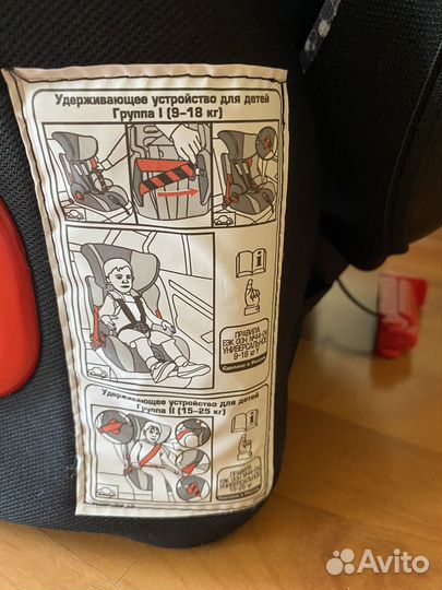 Детское автокресло 9 до 36 кг