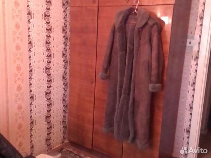 Дубленка женская с капюшоном