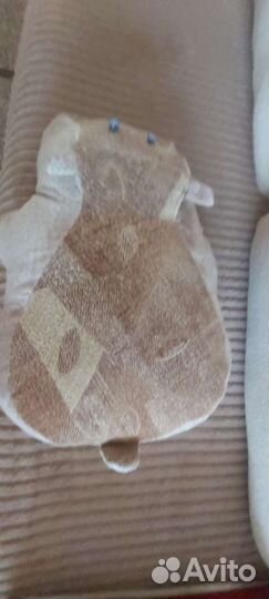 Декоративная подушка бегемот