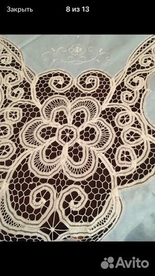 Скатерть Баттенбергское кружево +12 салфеток