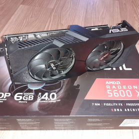 Видеокарта asus Dual RX 5600XT 6Gb