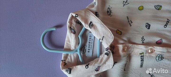 Рубашка оверсайз 140