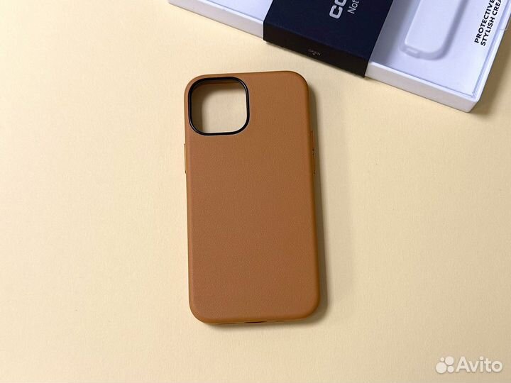 Чехол на iPhone 13 Mini Кожаный