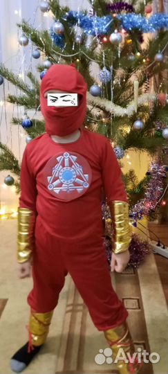 Новогодний костюм ниндзя 116-122р