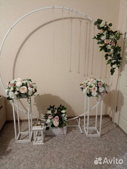 Свадебная арка с декором