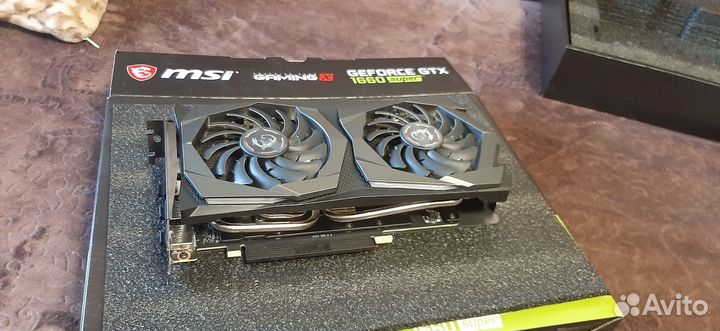 Видеокарта MSI GeForce GTX 1660 super 6 гб