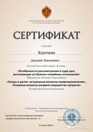 Юрист по семейным спорам