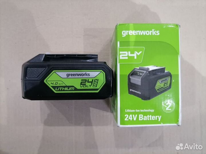 Аккумулятор 24v 4a greenworks G24B4