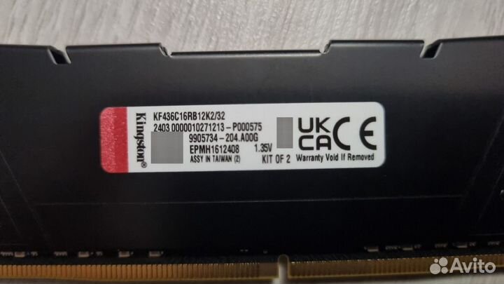 Оперативная память ddr4 32gb (3600) /Kingston Fury