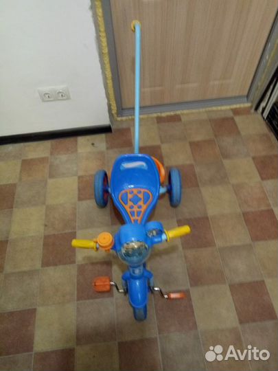 Детский велосипед бу с ручкой