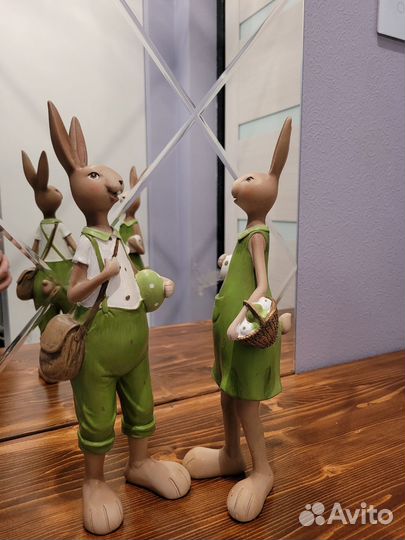 Фигурка кролик из смолы