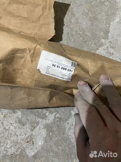 Задняя накладка бампера w140 правая хром