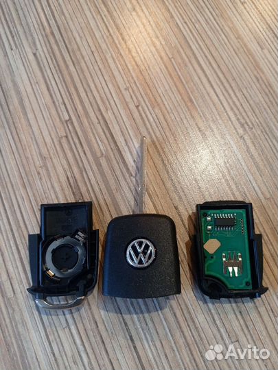 Ключ выкидной VW 434 MHz с платой 1j0959753ag