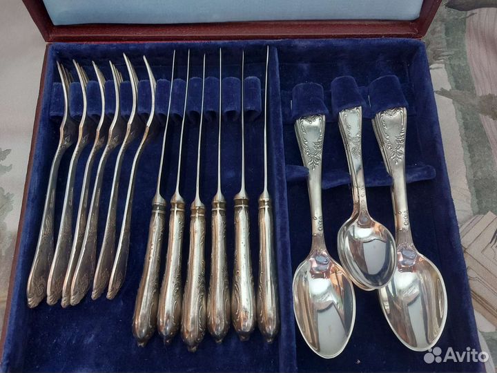 Набор столовых приборов мельхиор СССР зиш Классик