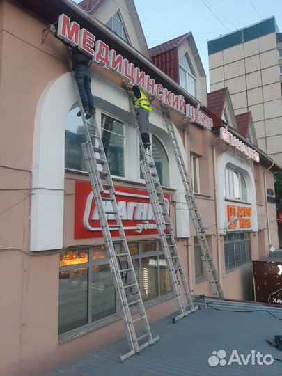 Монтаж наружной рекламы без посредников