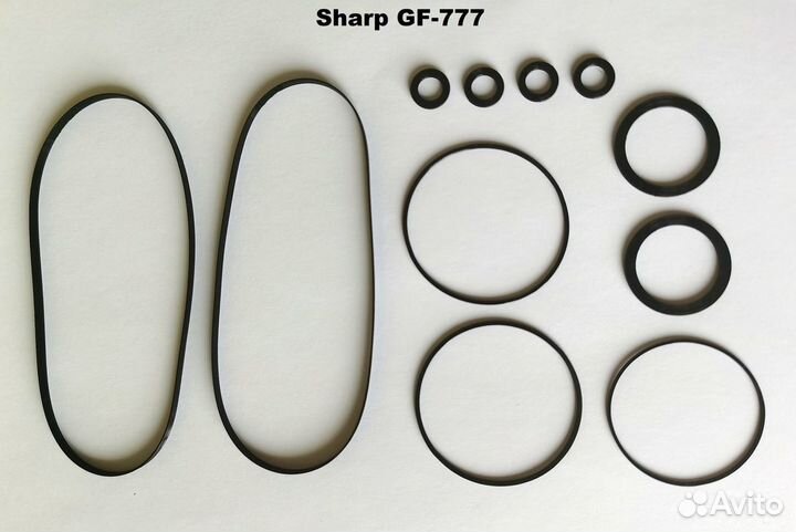 Комплекты пассиков идлеров к магнитоле Sharp 939 7