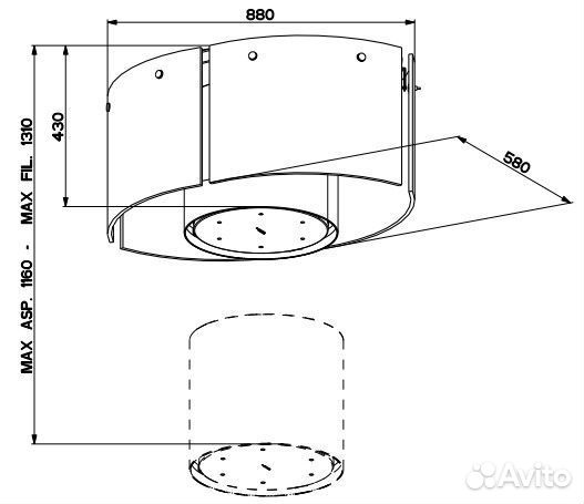 Вытяжка Faber nest EVO plus