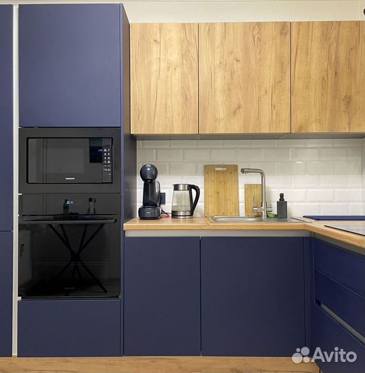 Угловая кухня с мдф фасадами