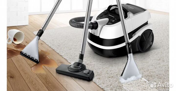 Пылесос bosch aqua wash &clean мощность 2100w