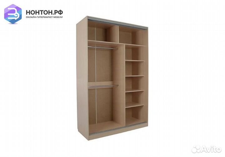 Шкаф-купе Гранд 4-600 бабочки дуб млечный