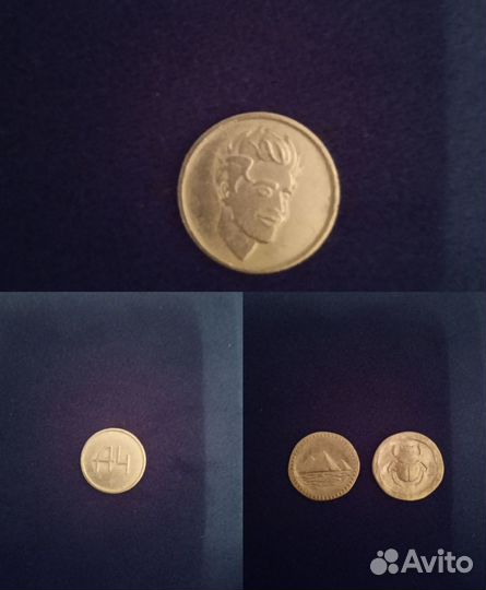 Золотая монета Влад А4, и Скарабей