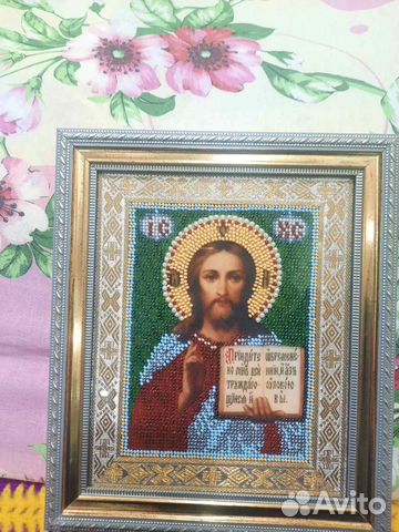 Икона из бисера