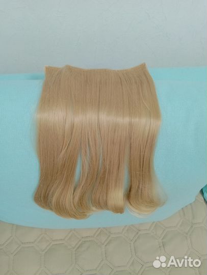 Волосы на заколках блонд 40 см