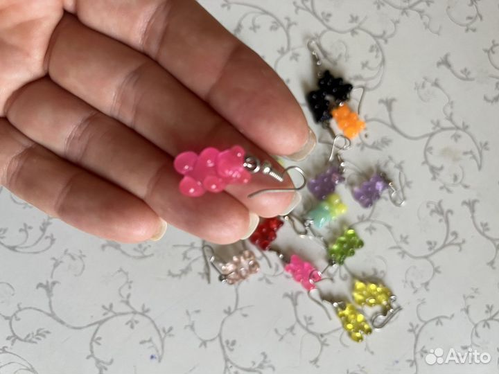 Серьги мишки