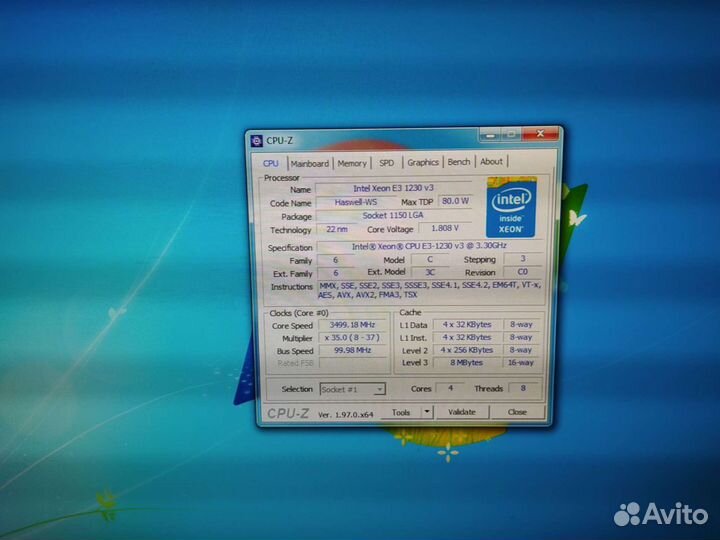 Xeon e3 1230 v3 (i7 4770) lga 1150