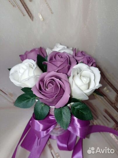 Букет из мыльных роз