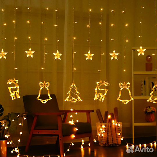 Гирлянды оптом. Гирлянда Символы рождества оптом