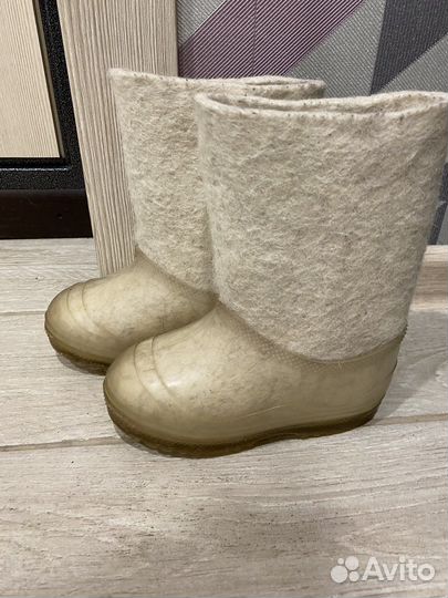 Валенки детские с галошами