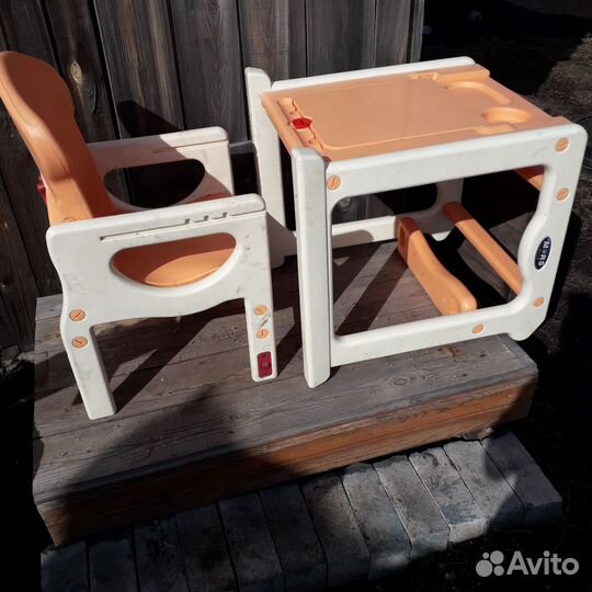 Стул и стол трансформер для кормления и занятий