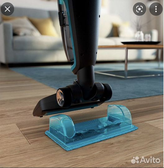 Пылесос Philips FC6404 PowerPro Aqua, голубой