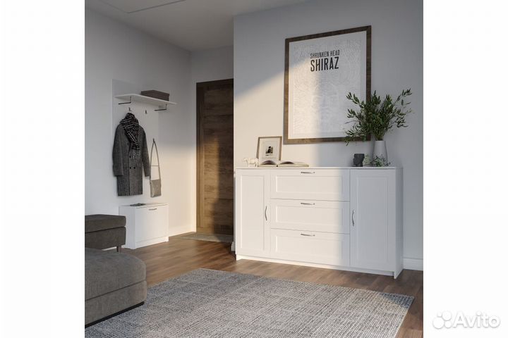 Вешалка для прихожей белая IKEA Бримнэс, новая