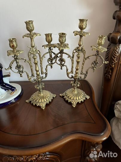Бронзовый подсвечник