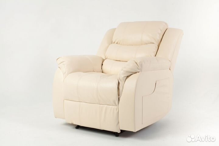 Кресло реклайнер в бежевом цвете