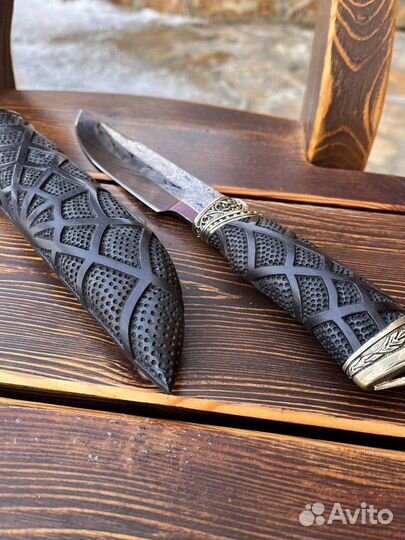 Авторский нож ручной работы “Паутина”