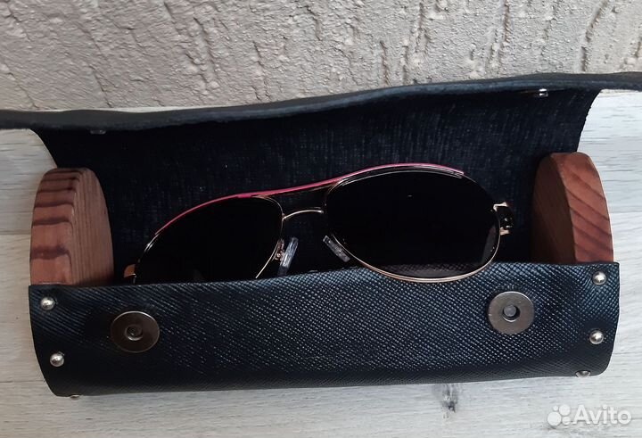 Футляр для очков из натуральной кожи