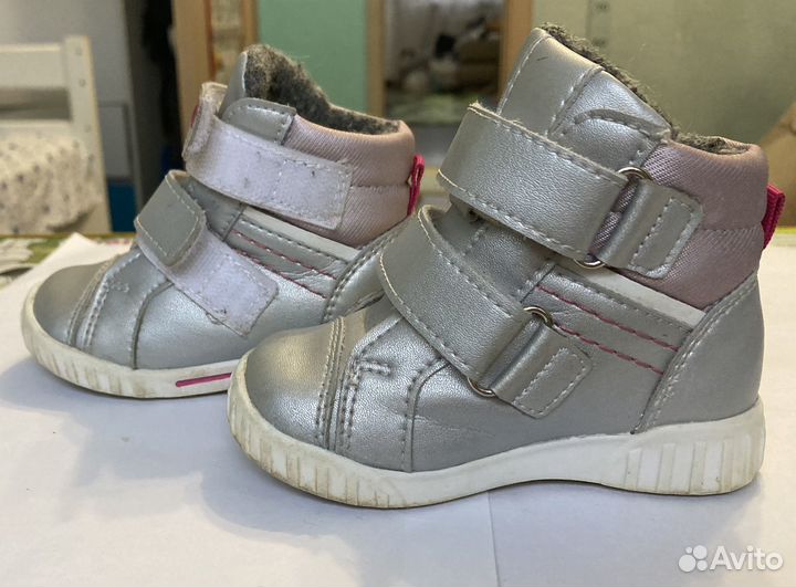 Кожаные Ботинки для девочки 19 размер