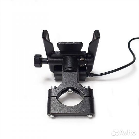 Крепление - держатель для телефона черный USB