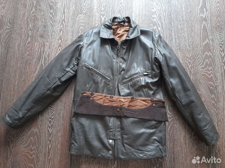 Новая лётная куртка кожаная ввс СССР шевретовая