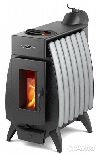 Печь Отопительная Огонь-Батарея 7 антрацит-серый м
